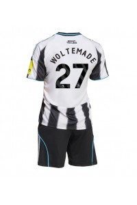 Fotbalové Dres Newcastle United Nick Woltemade #27 Dětské Domácí Oblečení 2025-26 Krátký Rukáv (+ trenýrky)